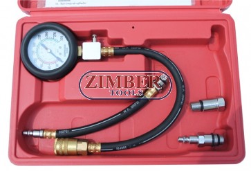 Petrol engine compression tester kit  ZT-04153 - ZIMBER-TOOLS