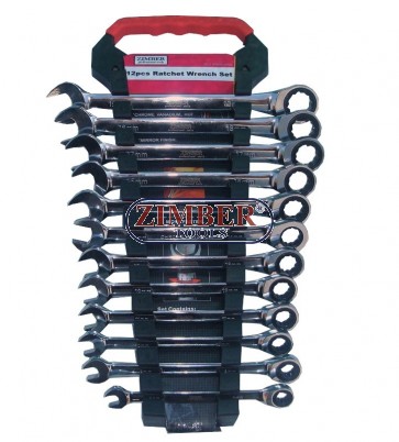 12pcs Ratchet Wrench Set , ZR-17RWS12V02 - ZIMBER  TOOOLS
