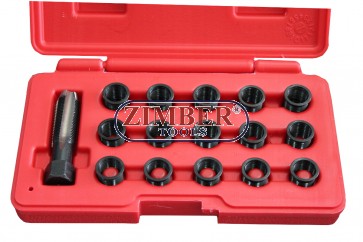 16PCS Spark Plug Thread Repair Tool Set, ZT-01S0525 - SMANN TOOLS
