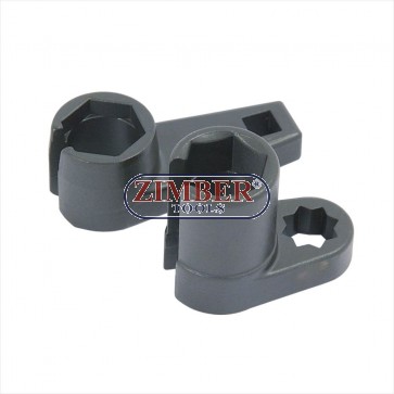 2 Pc Oxygen Sensor Removal Fitting Sockets 22mm - 7/8" Wrench