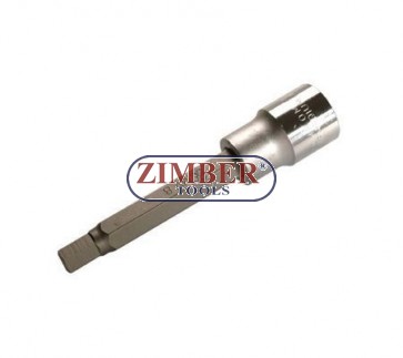 1/2" Hex socket bit 100mmL 10mm (ZB-4264) - BGS