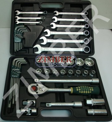 Socket & wrench set 1/2" Surface, 51pc (4512) - FORCE
