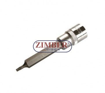 Bit Socket | length 100 mm | 12.5 mm (1/2") Drive | T-Star (for Torx) T15 -ZB-4468- BGS