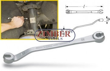Brake line flare nut wrench 10-11mm. ZR-36BLFNW - ZIMBER TOOLS