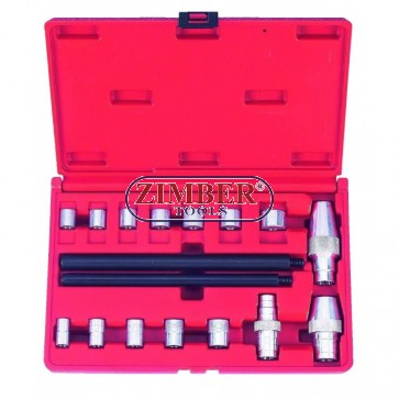 17pc Universal Clutch Alignment Tool Bearing Removal Tool Kit with Flywheel,917T2 - FORCE.