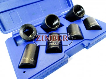 7pc 1/2" Drive Locking Wheel Nut Twist Sockets - ZT-01Z5188 - SMANN TOOLS