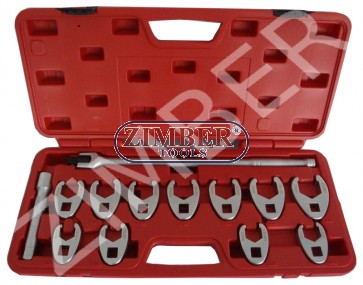 1/2"DR Crowfoot Wrench Set 13pc 20 To 32mm - ZIMBER TOOLS