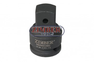 3/4" F x 1" M Impact adaptor, ZR-3609IA61 - ZIMBER-TOOLS