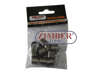 10PCS Thread Repair Inserts, M10 X 1.5 X 13.5mm - ZT-04186F - SMANN TOOLS