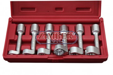 Diesel Injector Socket Wrench Set 6pc - ZR-36OERWS - ZIMBER TOOLS
