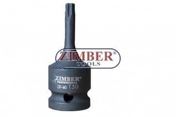 Impact Bit Socket, 60mm, 1/2"-  T45 - ZR-08IBS4T45 - ZIMBER TOOLS