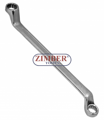 Double Ring Spanner | offset |(75° bowed)17mmX19mm, 7591719- FORCE