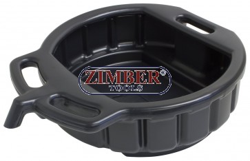 Oil Tub / Drip Pan, 16 l. with Nozzle ZR-36WOS - ZIMBER-TOOLS