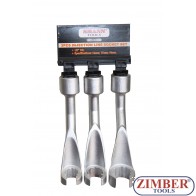 Drive Injection Line Socket Set 1/2", open type, 14-17-19 mm - ZT-04A3050 - SMANN TOOLS.