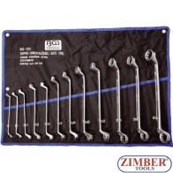 12-piece Deep Crank Ring Spanner Set, 6x7-27x32 mm