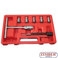 Diesel injector seat cutter set 8pcs, ZK-1279