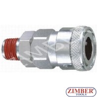 Air line quick coupler 1/4" ZDC 2 Steel Japanese type - ZIMBER