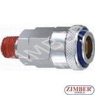 Air line quick coupler 1/4" ZDC 2 Steel Japanese type - ZIMBER
