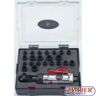 23pc 1/4" 6pt. Flank Impact Socket with Air Ratchet (Met& Imperial)" -K2231-2 -FORCE