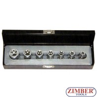 Star socket set 1/2" 7pc. (4071)  - FORCE