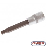 1/2" Hex socket bit 100mmL 7mm (ZB-4262) - BGS