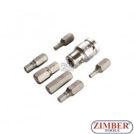 7-piece Internal Hexagon Screwdriver/Bit Set