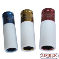 CAR WHEEL THIN WALL DEEP IMPACT SOCKET SET - ZIMBER
