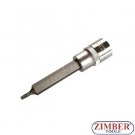 Bit Socket | length 100 mm | 12.5 mm (1/2") Drive | T-Star (for Torx) T15 -ZB-4468- BGS
