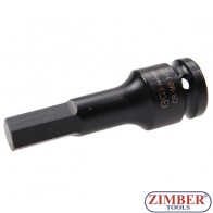 Impact Bit Socket, Internal Hexagon, M12, 1/2" - BGS