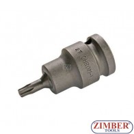 1/2" Impact Bit-Socket, T STAR, T27 - BGS