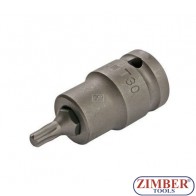 1/2" Impact Bit-Socket, T STAR, T30 - BGS
