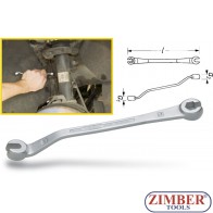 Brake line flare nut wrench 10-11mm. ZR-36BLFNW - ZIMBER TOOLS