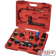 21PCS UNIVERSAL RADIATOR PRESSURE TESTER KIT - ZIMBER
