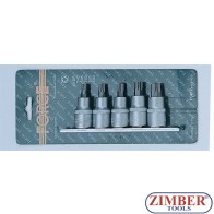 Star socket bit set 1/2 5pc 4051 - Force.