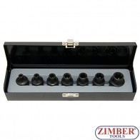 1/2" Star impact socket set 7pc., Е6 - Е18 (4073) - FORCE
