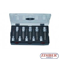  10pc 1/2" Ribe Socket Bit Ribe Sizes Include: M5, M6, M7, M8, M9, M10, M12, M13, M14, M16 - FORCE