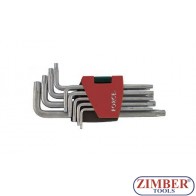 9pc Star tamperproof long key set 5098LT - FORCE