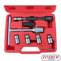 Diesel injector seat cutter set 8pcs ZR-36DISCS08 - ZIMBER-TOOLS. 