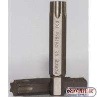 T55 75mm LONG TORX STAR BIT - 1767555 (JN 91056) - FORCE