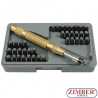 Automatic Hand Letter and Number Steel Stamp,  ZR-18APS37 - ZIMBER TOOLS.