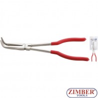 Bent Nose Pliers | extra long | bent 90° | 280 mm - 412 - BGS technic.