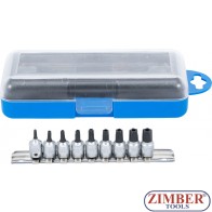 9-piece Bit Socket Set TS / Five Star, 1/4" - BGS