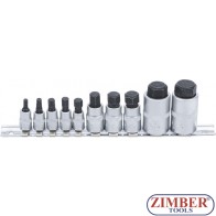 Bit Socket Set | extra short | internal Hexagon 4 - 19 mm | 10 pcs. 5099 - BGS technic.