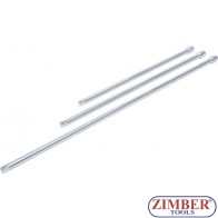 Extension Bar Set | 10 mm (3/8") | 375 / 450 / 600 mm | 3 pcs.- 92236 - BGS technic.