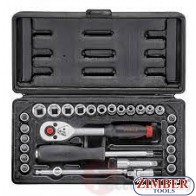 Socket set 1/4" 4-13mm 6pt. - 29pc (2292) - FORCE