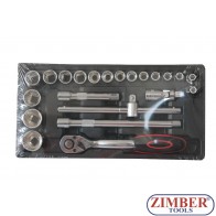 Socket set 31pc - 3/8", ZT-00831 - SMANN TOOLS.