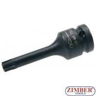 Impact Bit Socket 12.5 mm 1/2" Drive T-Star for Torx T50 (5480-T50) - BGS technic