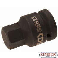 Internal hexagon bit socket 23 mm. 3/4"  5054-23-BGS