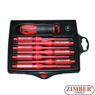 Insulated screwdriver set 7pc., 1000V (ZL-S5607T) - ZIMBER TOOLS
