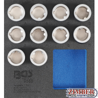 LOCKING WHEEL NUT REMOVAL SOCKET SET TOOL KIT FOR LAND ROVER 1 / 2- 10 pcs. (9553) - BGS technic